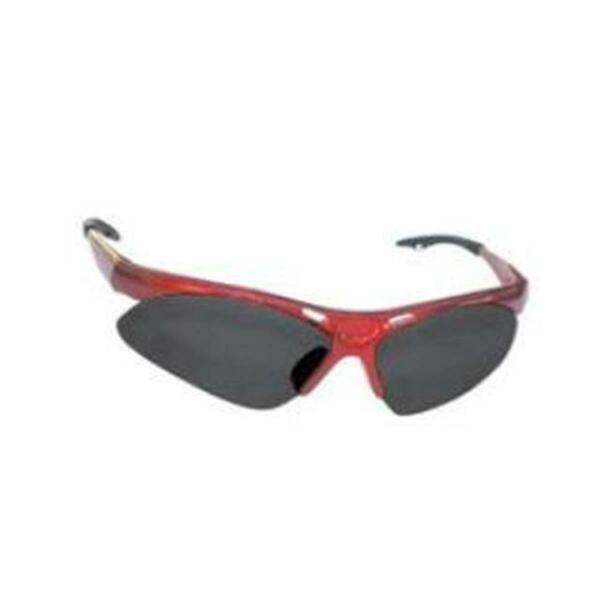 Touch Of Makeup Diamondback Safety Glasses with Red Frame and Shade Lens in a Polybag TO79704